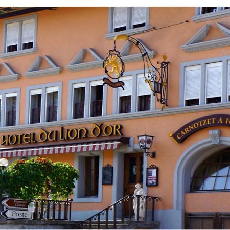 Hotel Lion D'Or Romont Bagian luar foto