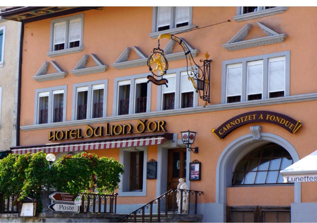 Hotel Lion D'Or Romont Bagian luar foto